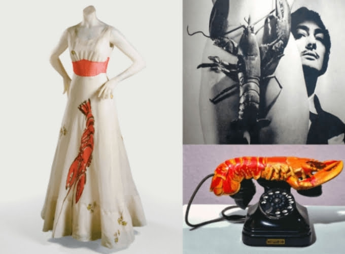 Chiếc váy tôm hùm "The Lobster Dress" của Elsa Schiaparelli và Salvador Dali 1937