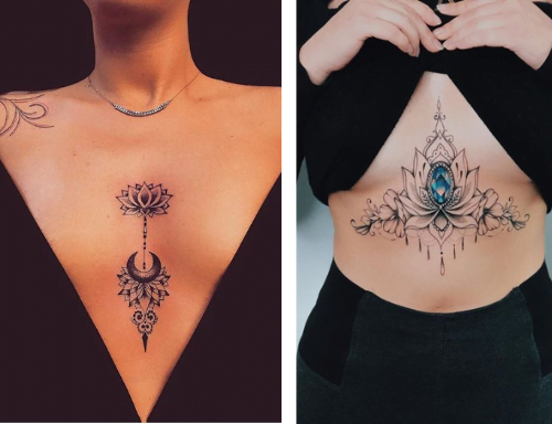 Sternum tattoos- Sexiness and the best design ideas